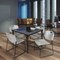 Regency Kahlo Square Table & Chair Sets, 42 W, 42 L, 29 H, Wood, Metal, Polypropylene Top, Grey TPL4242GYBK44GY - alternate 1